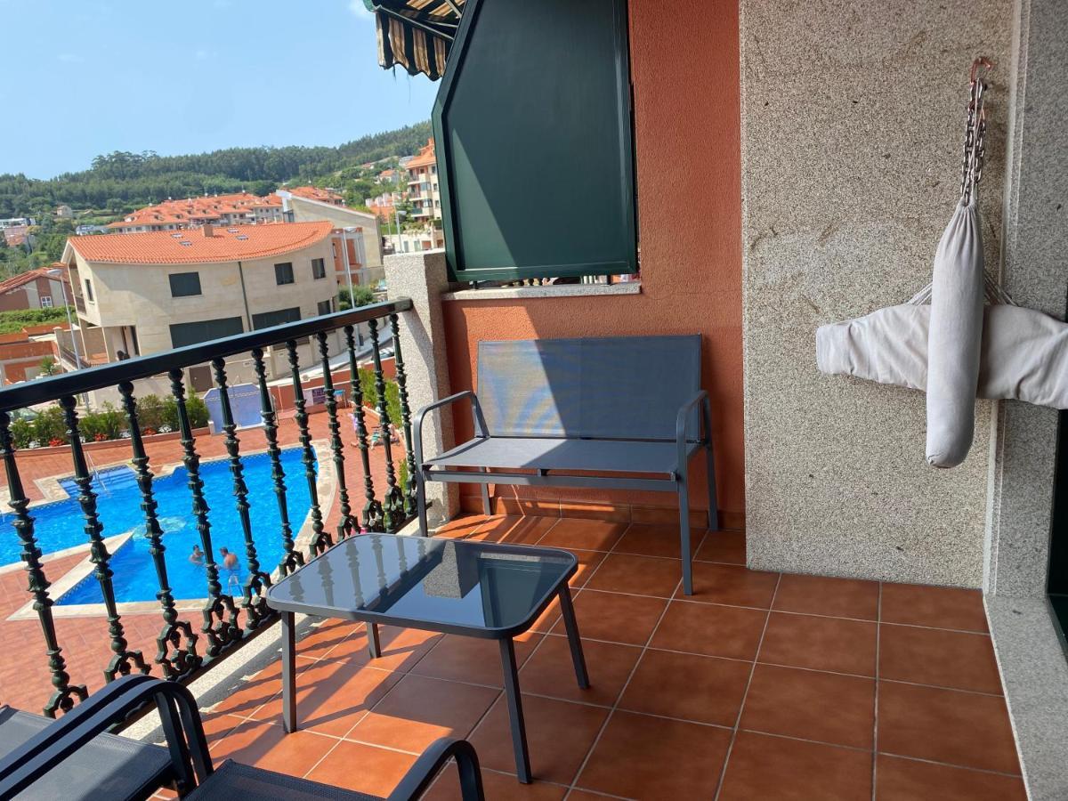 Apartamento Con Vistas Al Mar, Piscina Y Parking Lejlighed Sanxenxo Eksteriør billede